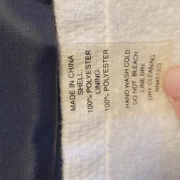 Chaus Roman Holiday vintage lace rain jacket waterproof size L - Picture 13 of 14